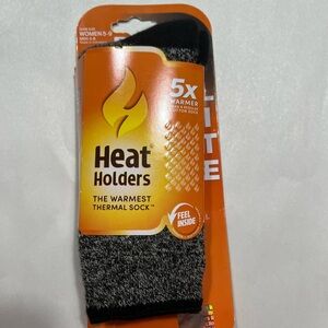 Heat Holders Black and Gray Thermal Socks-Fits 5-9 Women’s/ 4-8 Men’s NWT